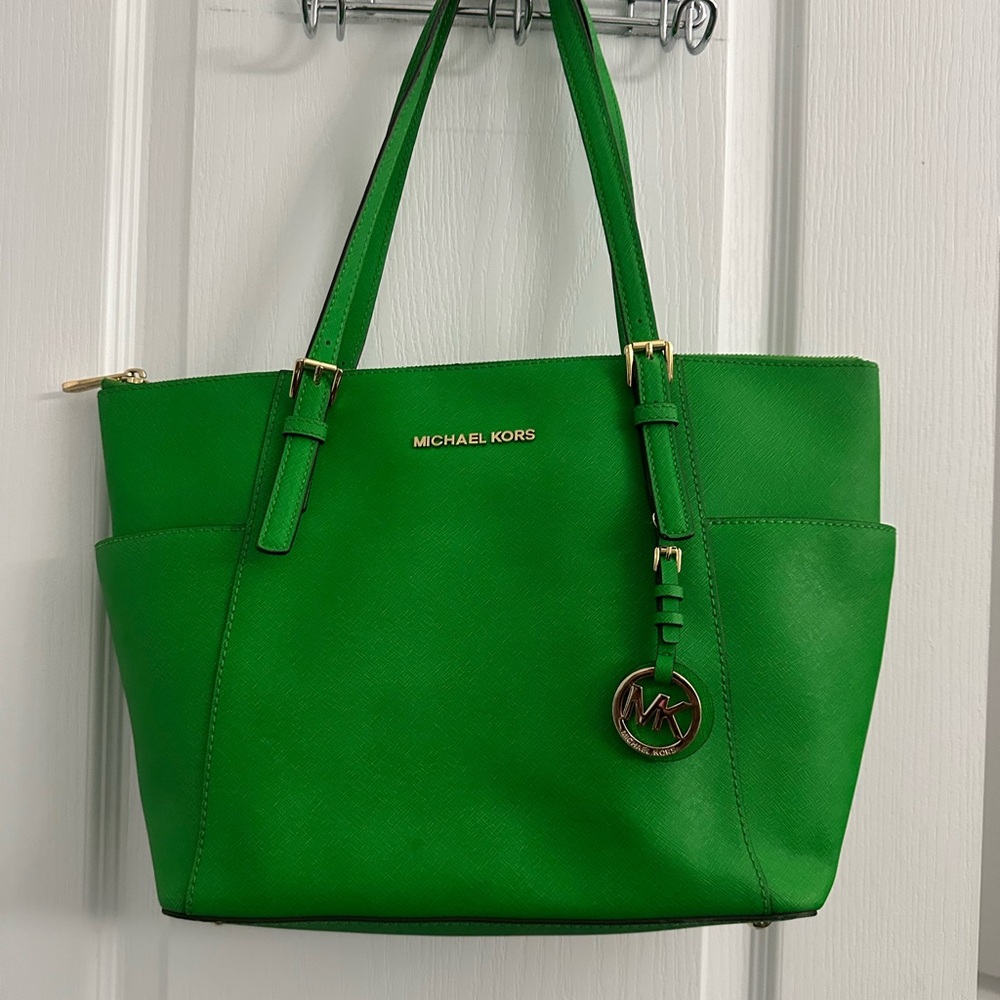 Michael Kors Vibrant Green Tote